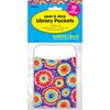 Barker Creek Tie-Dye Peel & Stick Library Pockets, 30/Pack 1210